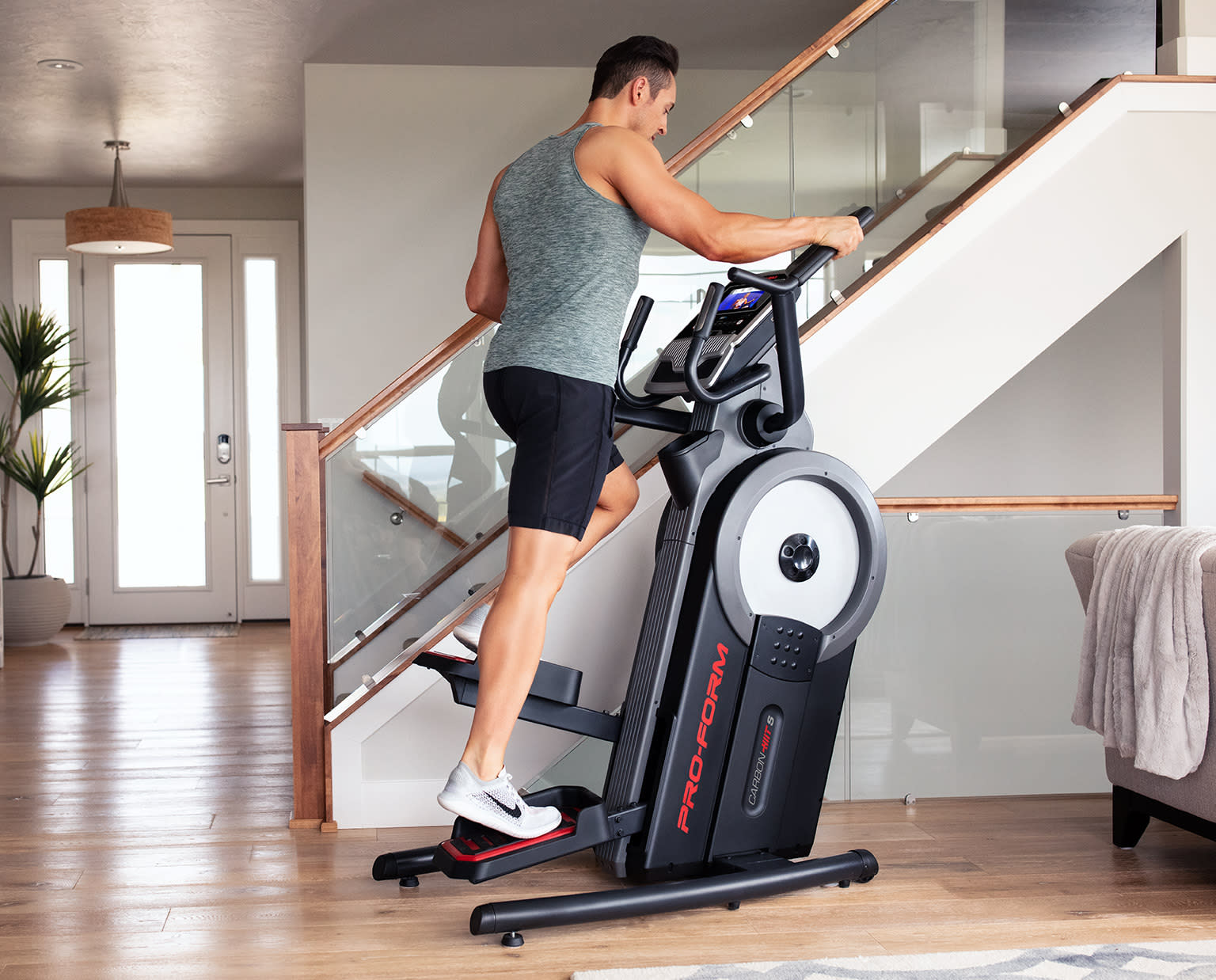 Carbon HIIT H7 Cardio Trainer Elliptical + Stepper ProForm
