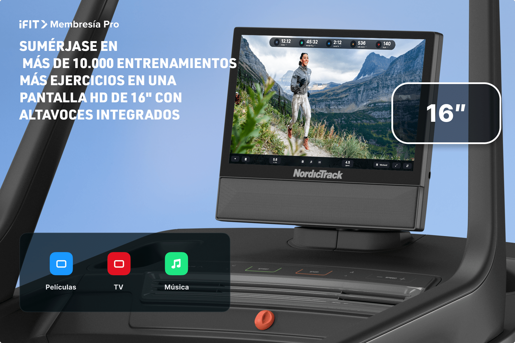 NordicTrack NUEVA Caminadora X16 gallery image