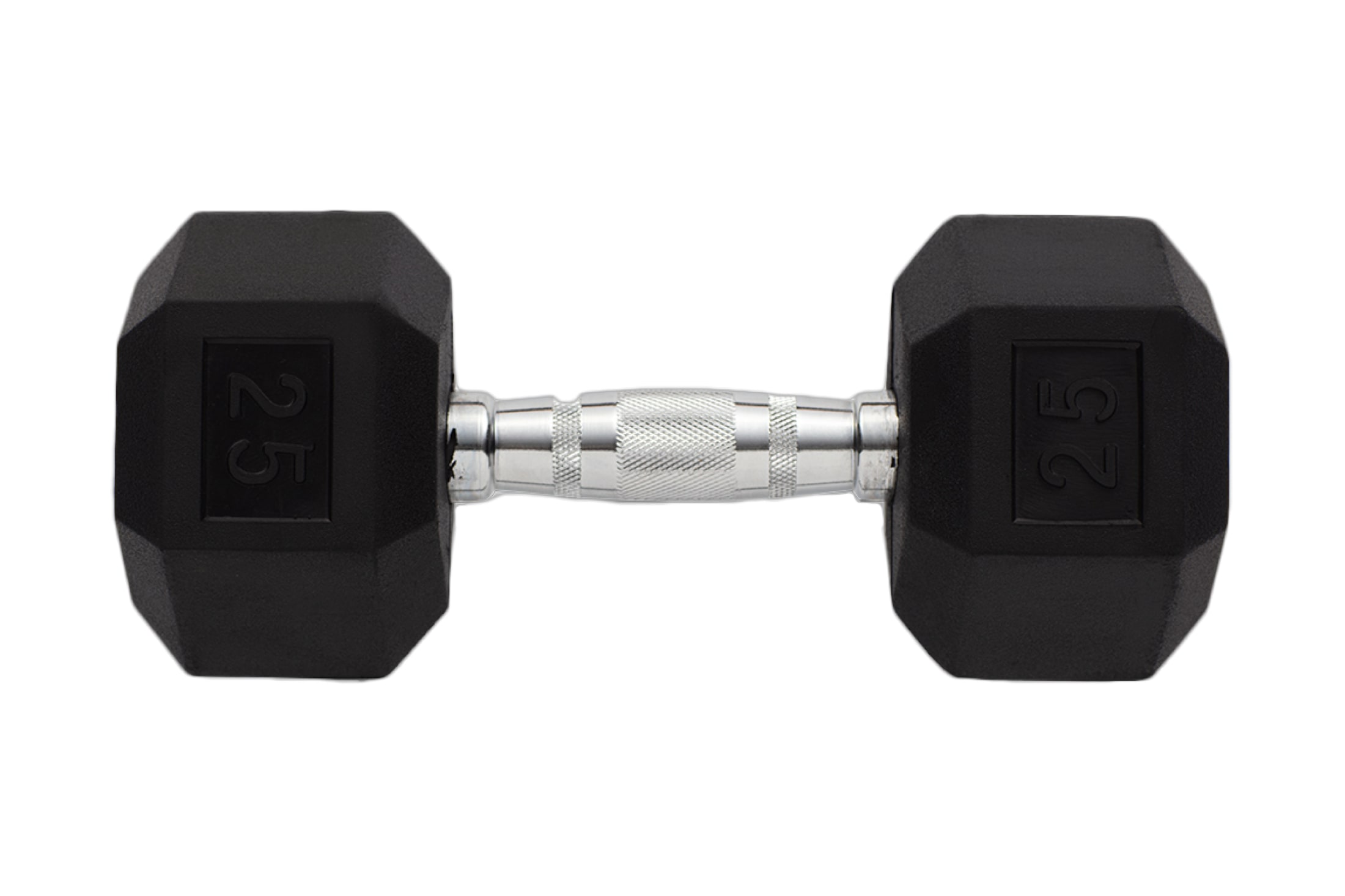 25 lb. Rubber Hex Dumbbell