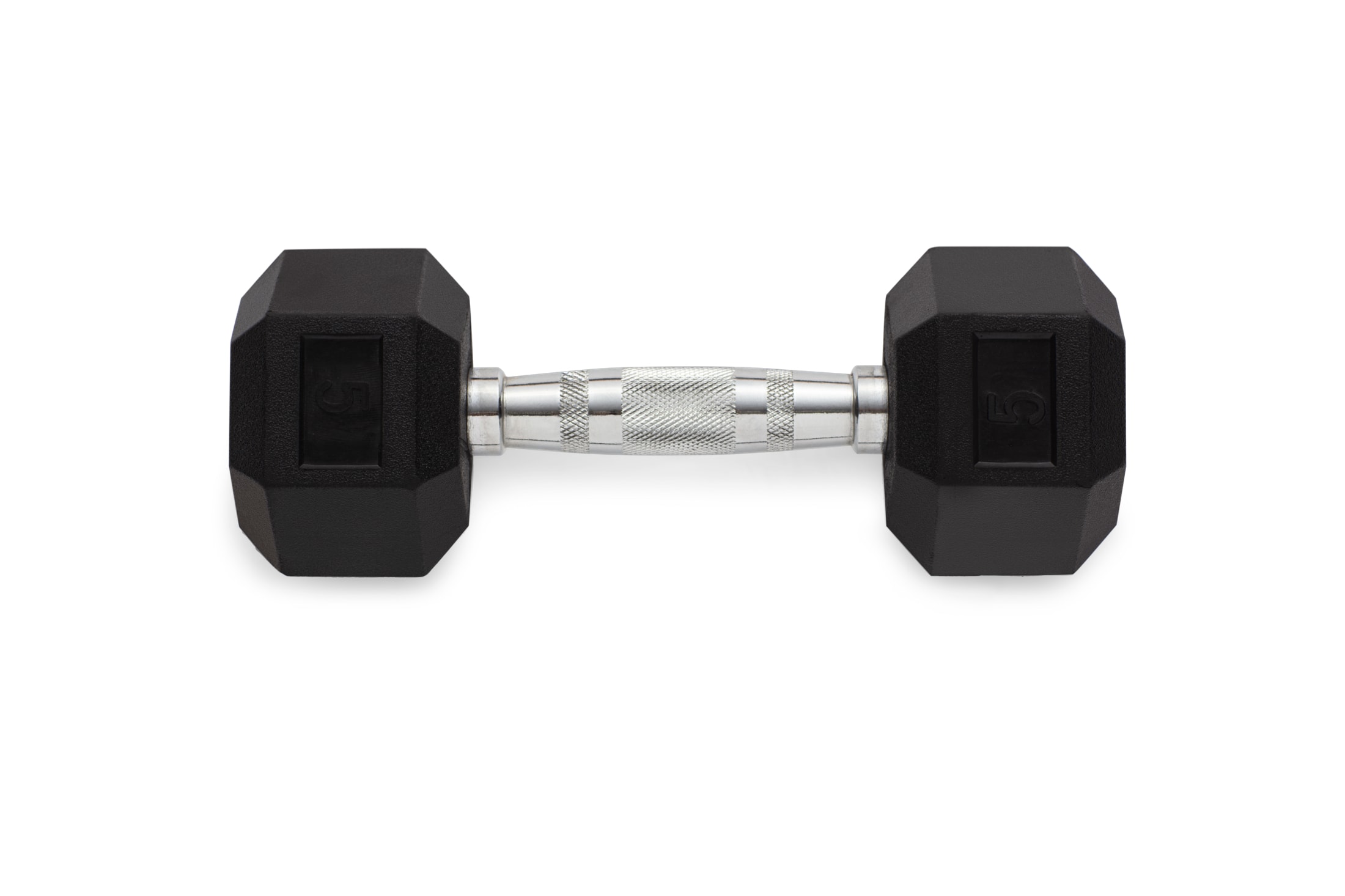 5 lb. Rubber Hex Dumbbell
