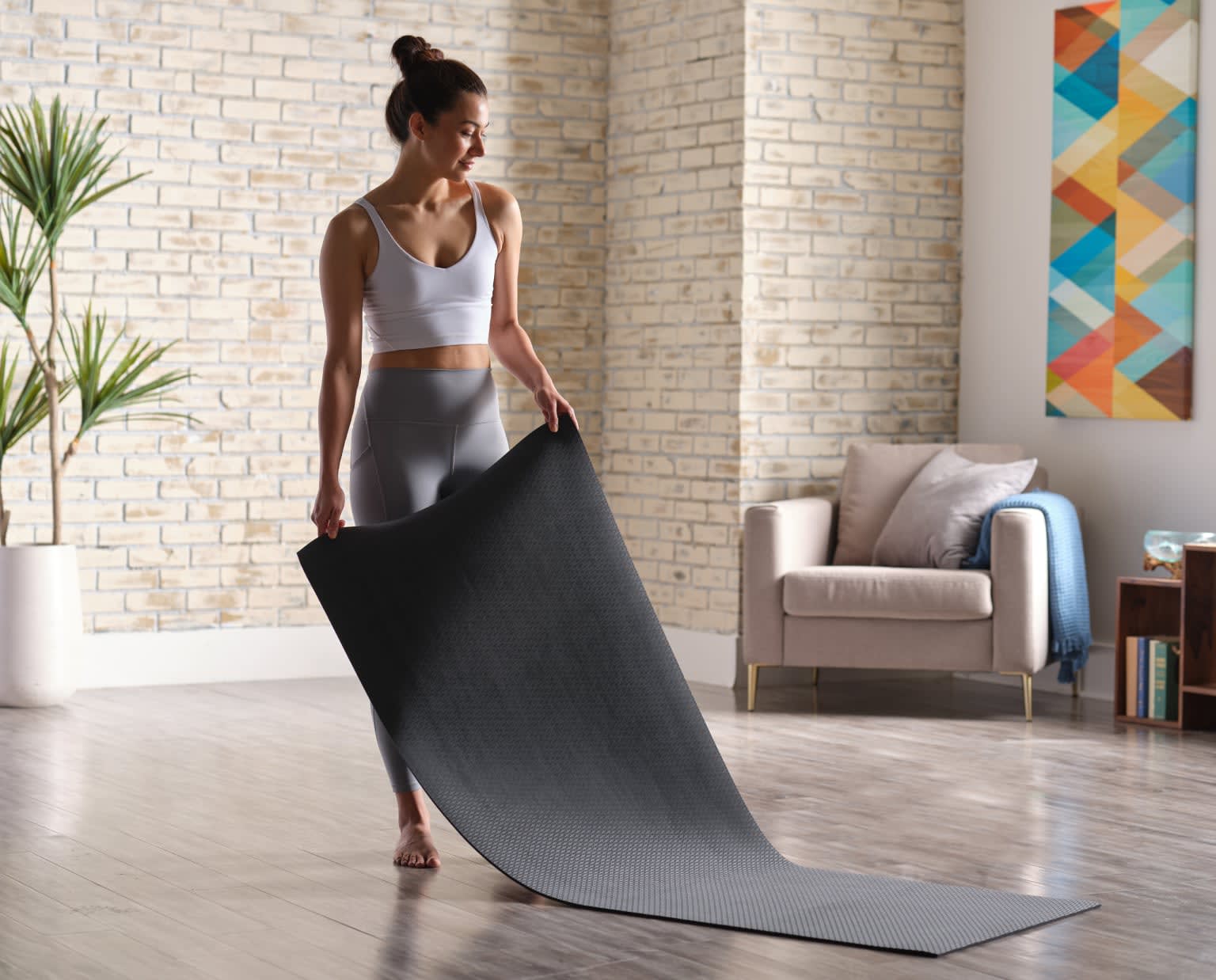 IFIT 6mm Premium Studio Yoga Mat Dark Charcoal ProForm ifit-6mm-premium-studio-yoga-mat-dark-charcoal-proform