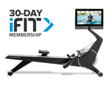 studio shot of NEW RW900 Rower in a bright room