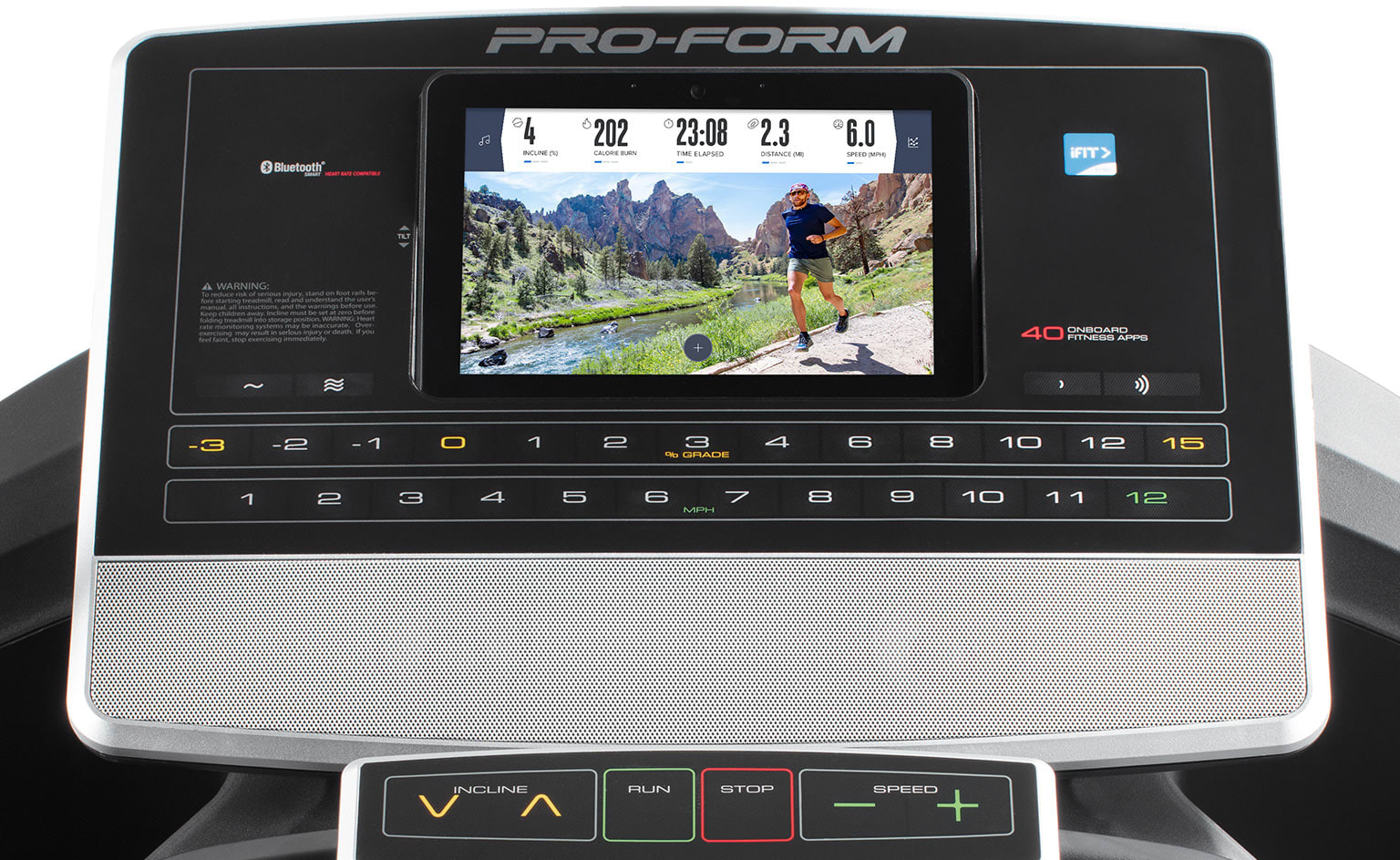 console image for the SMART Pro 9000 treadmill