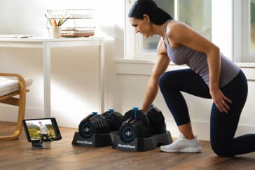Juego de mancuernas Select-A-Weight de 55 lb/24.95 kg