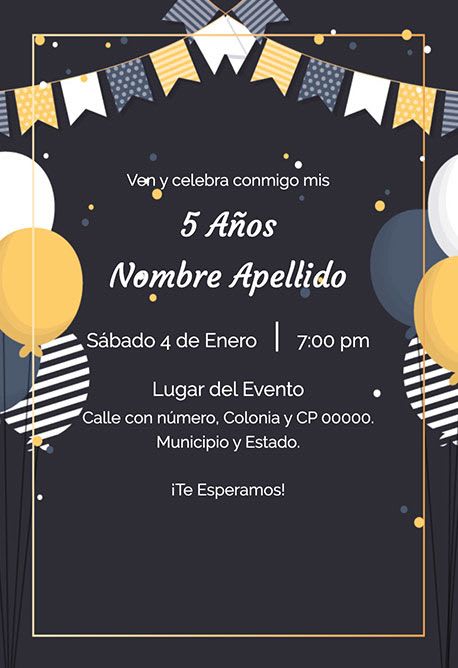 Invitación de Cumpleaños