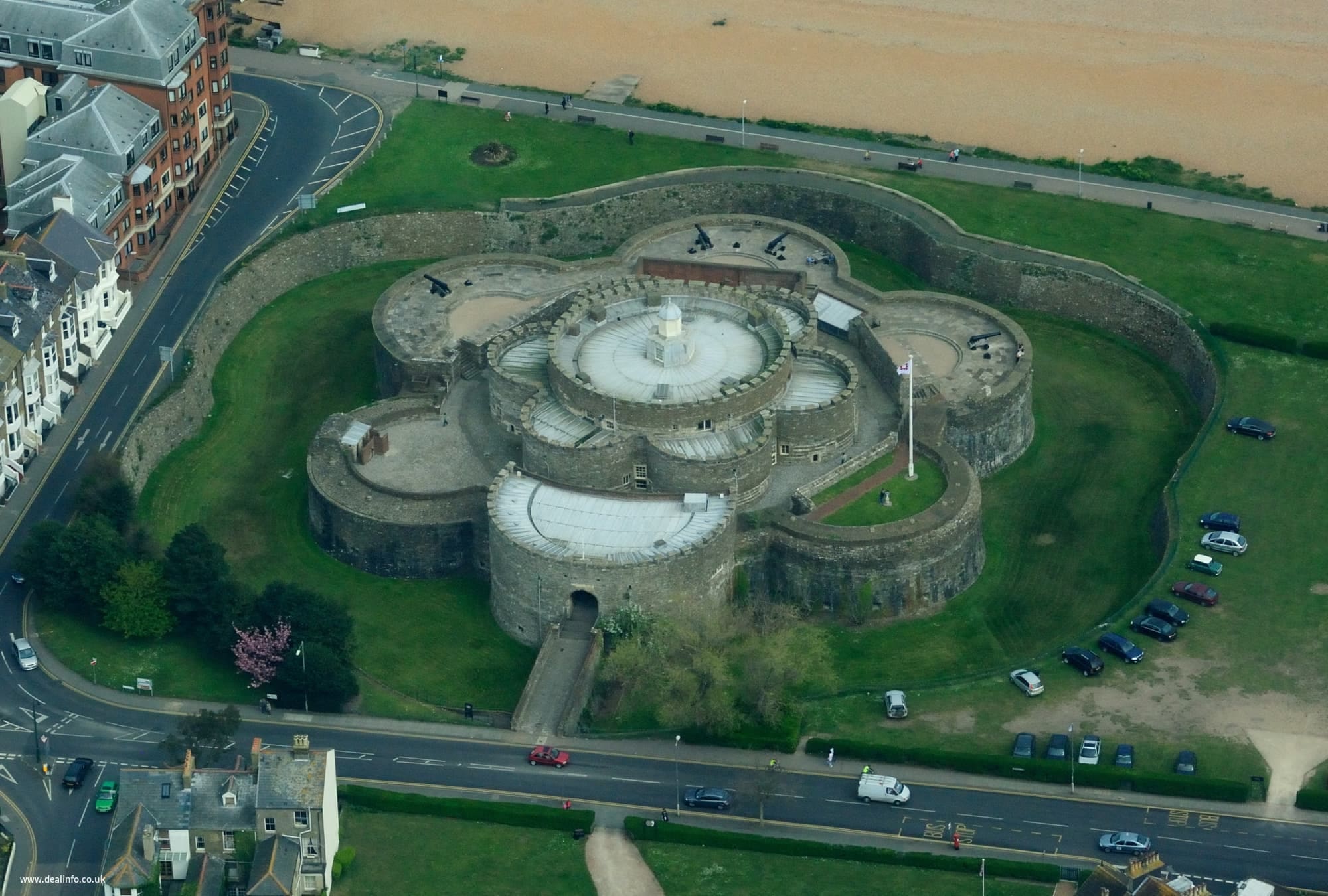 deal castle aerial view