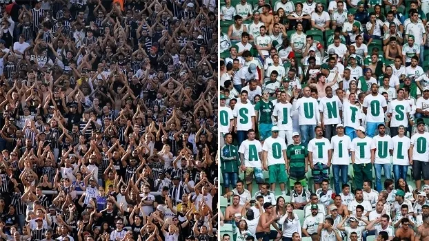 Juntos, Corinthians e Palmeiras tem renda 25% maior do que a de todos os rivais somados