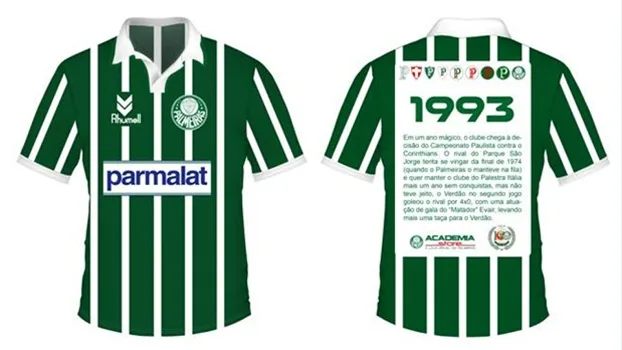 Como comemoração pelo centenário, Palmeiras fará exposições com camisas histórias