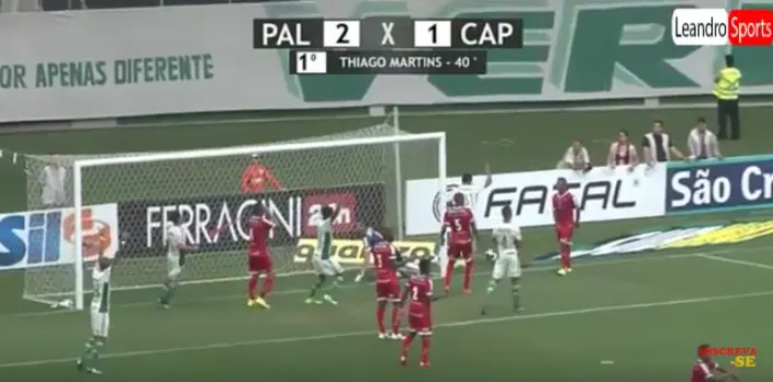 Gol Thiago Martins, Palmeiras 3 x 1 Capivariano - Paulistão 06/03/2016