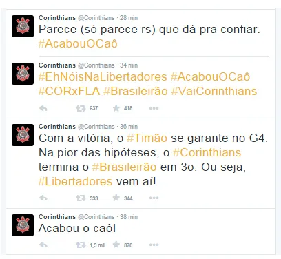 Corinthians ironiza Guerrero em redes sociais após vitória sobre o Flamengo: 'Acabou o caô'