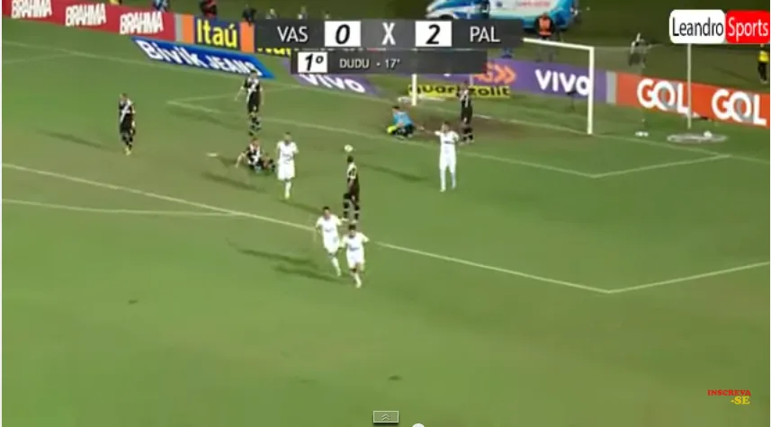 VÍDEO - Gol de Dudu, Vasco 0 x 3 Palmeiras - Série A 26/07/2015