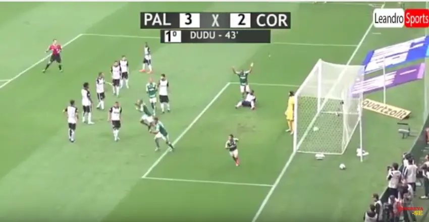 VÍDEO -  Gol de Dudu, Palmeiras 3 x 2 Corinthians - Série A 06/09/2015