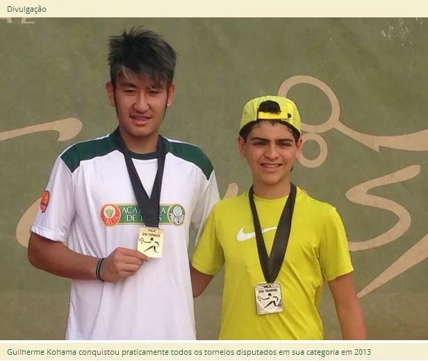 Tenista Guilherme Kohama conquista título no Torneio Vila do Tennis