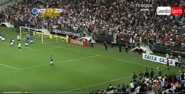  GOLAÇO! Claudinho, Cruzeiro 1 x 2 Corinthians - Copa SP 22/01/2016