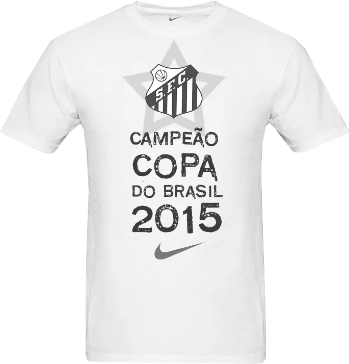 Vaza suposta camisa do Santos comemorativo ao título da Copa do Brasil