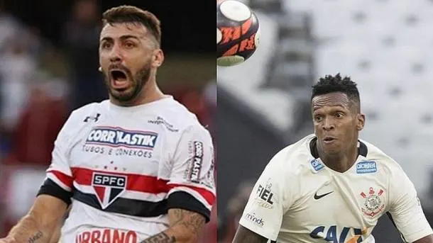 Pratto e Jô fazem disputa particular no clássico entre São Paulo e Corinthians