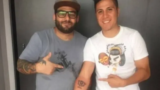 Palmeirense Cristaldo faz tatuagem da Copa do Brasil