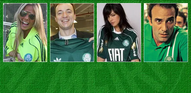 Famosos que estão prontos para a festa em caso de título do Palmeiras