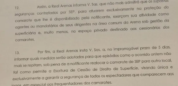 Administradora do Allianz irá barrar seguranças do Palmeiras em camarote 