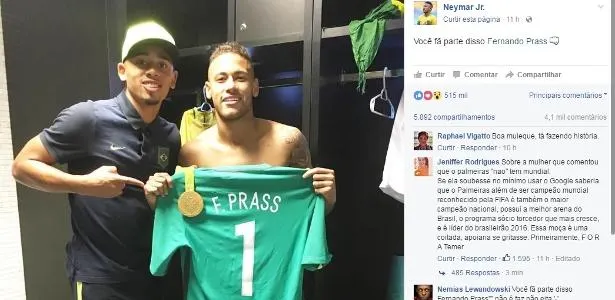 Jesus rebate críticas e defende 'comprometido' Neymar: 'Ele é um líder'