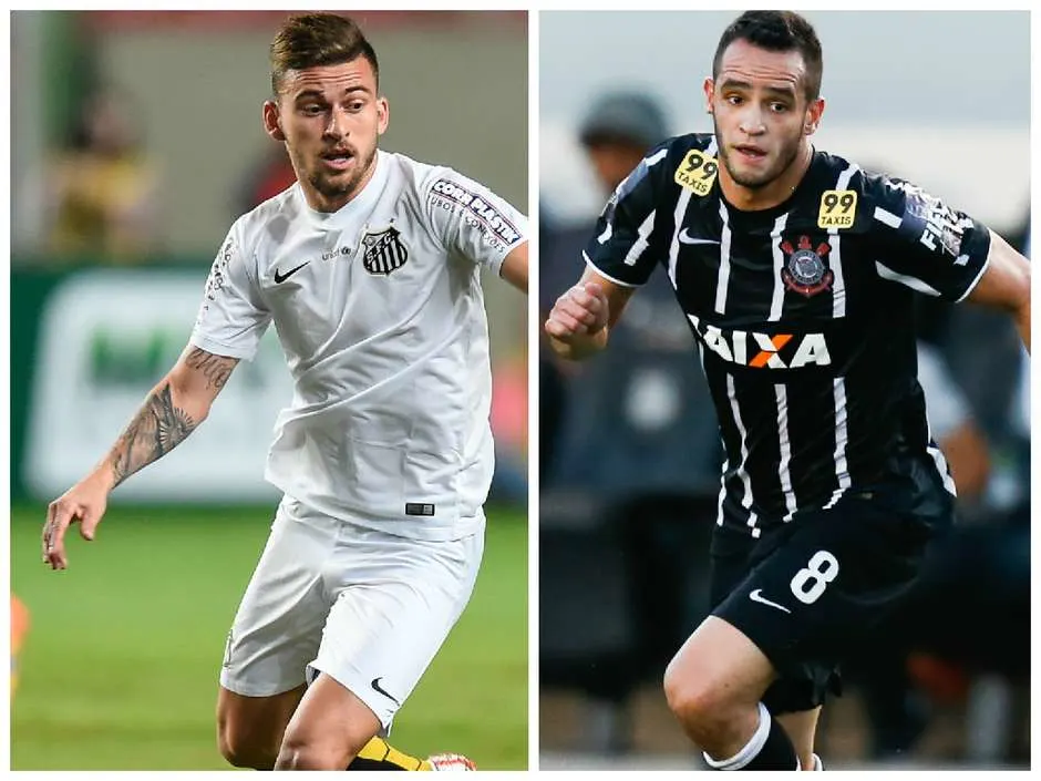 Convocados, Renato Augusto e Lucas Lima conduzem Corinthians e Santos