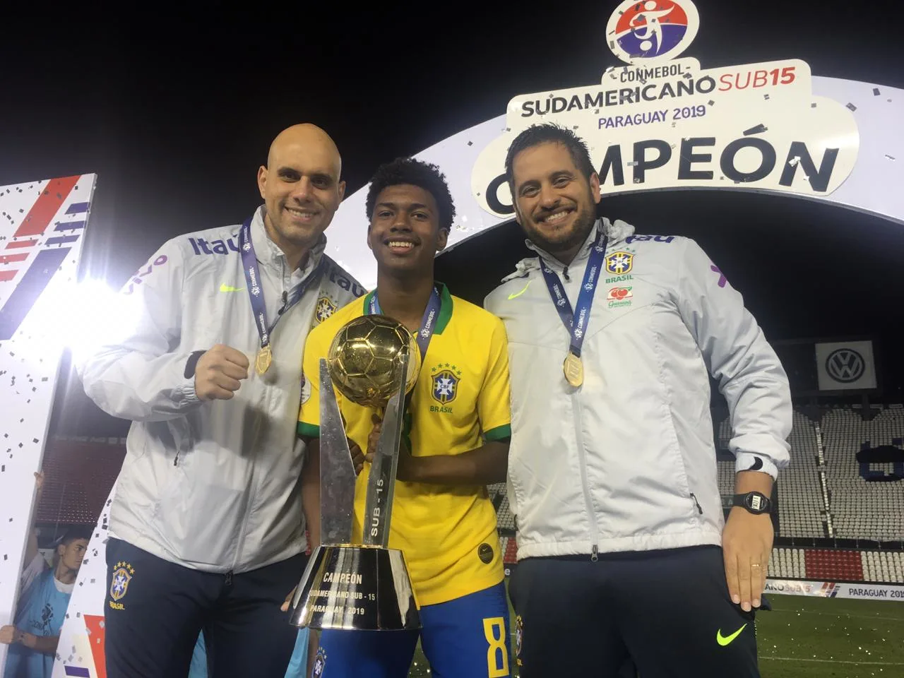 Palmeirenses conquistam título pela Seleção Brasileira Sub-15