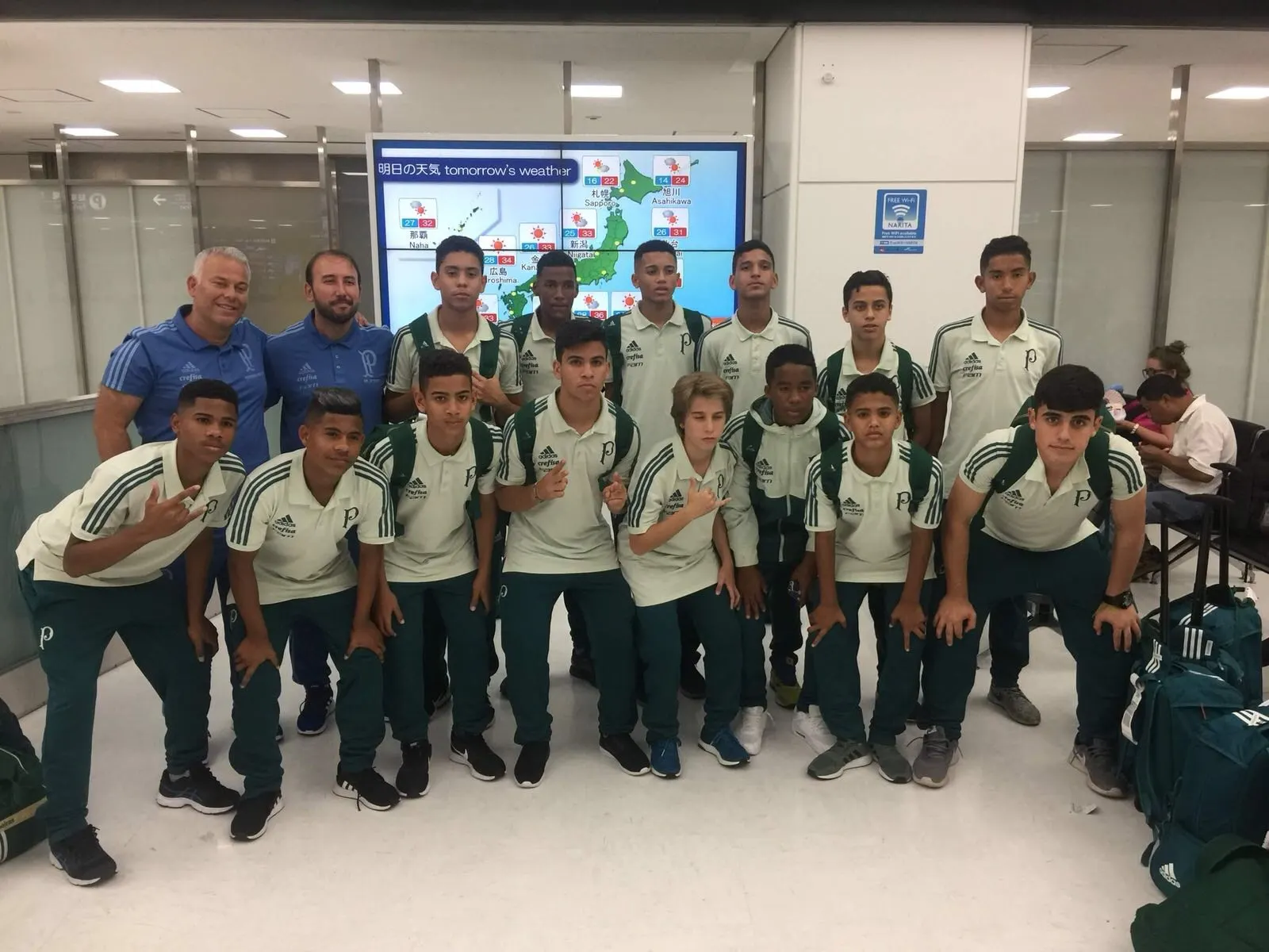 Sub-13 do Palmeiras disputa competição no Japão