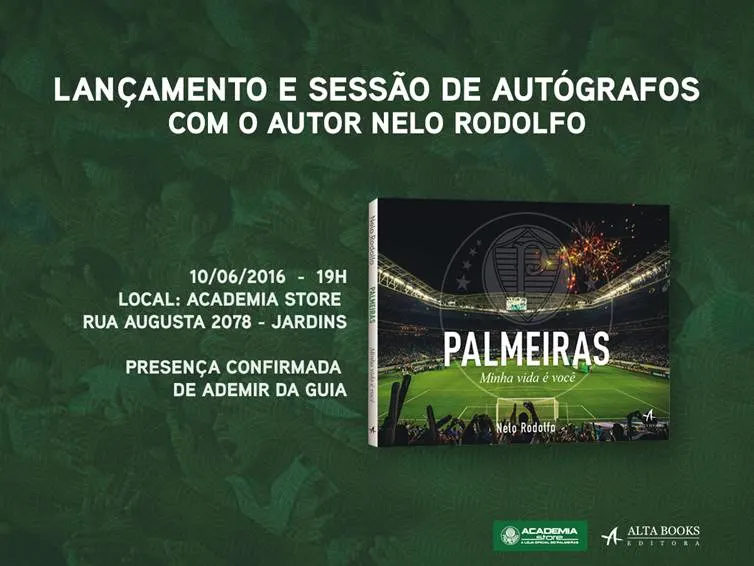 Academia Store promove evento com Ademir e autor de livro do Palmeiras