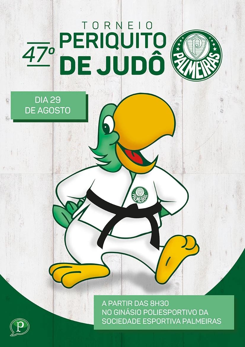 Palmeiras abre inscrições de academias para o 47º Torneio Periquito de Judô