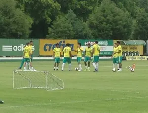 Palmeiras faz primeiro treino no campo em 2017, com Antônio Carlos