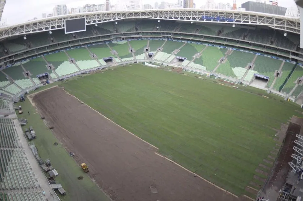 Palmeiras conta com nova técnica para ter gramado em boas condições na quarta-feira