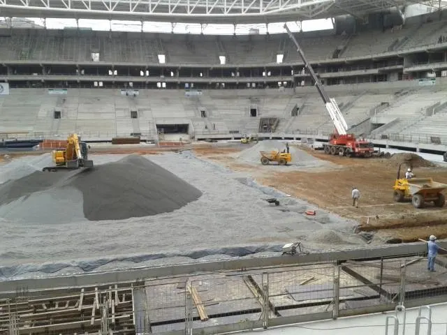 Arena Palmeiras dá mais um passo rumo à conclusão do gramado