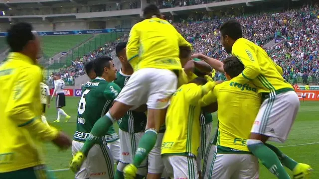  Gol Yerry Mina, Palmeiras 2 x 1 Coritiba - Série A 24/09/2016