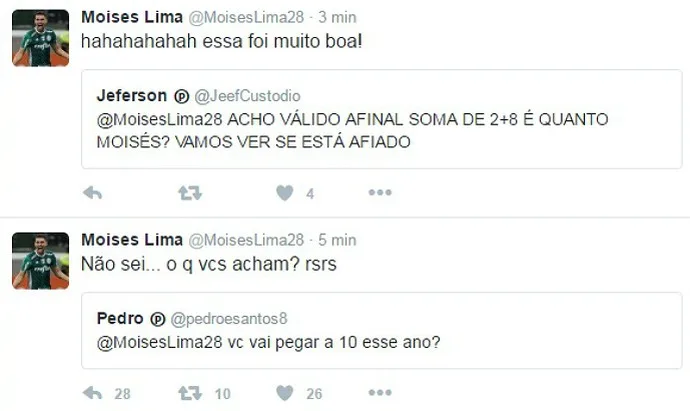 Moisés alimenta dúvida sobre camisa 10 do Palmeiras