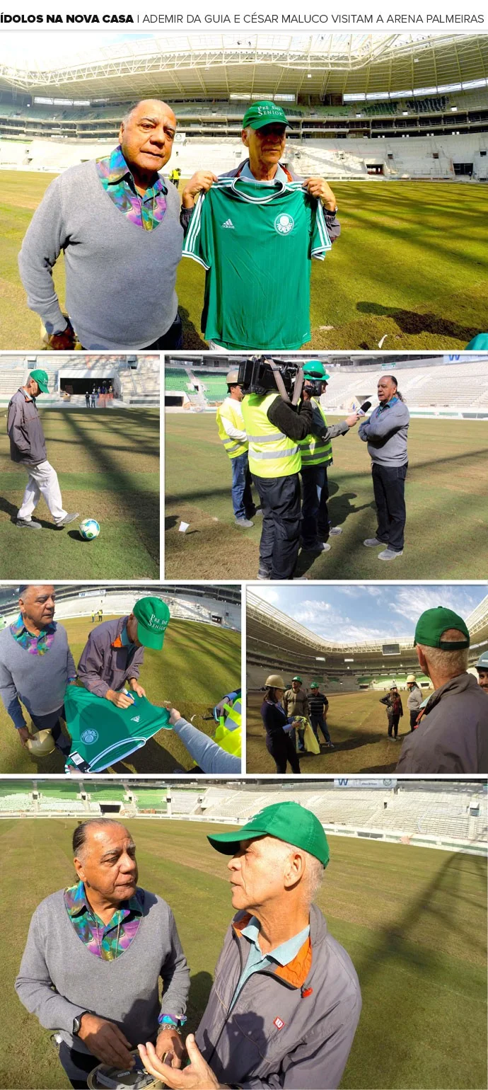 Ídolos batem bola na Arena Palmeiras, e Ademir dá 