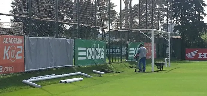 Palmeiras muda gols do gramado principal da Academia de Futebol