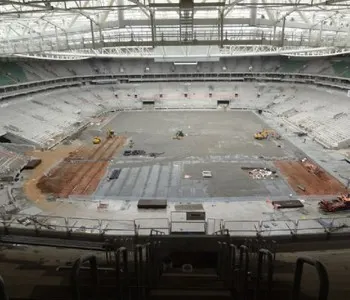 Arena Palmeiras se prepara para receber gramado até o fim do mês