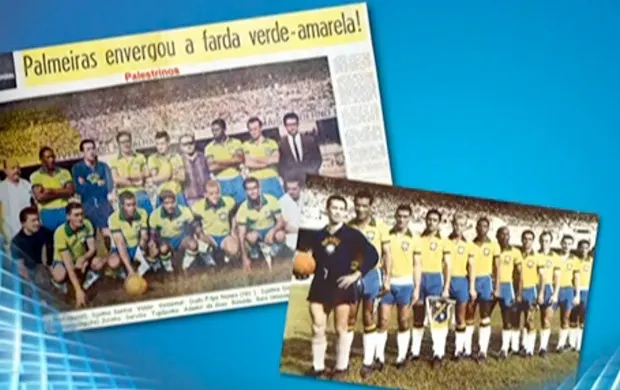 Há 50 anos, Palmeiras trocava o verde pelo amarelo e derrotava o Uruguai