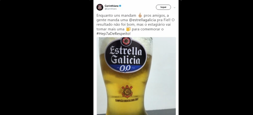 Gesto de Vizeu para Rhodolfo rende provocação corintiana no Twitter