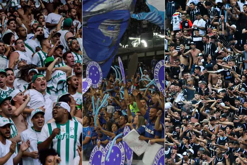 Cruzeiro e Palmeiras sobram na arquibancada