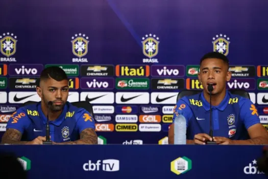 Gabigol pede apoio, e Jesus diz que Brasil voltará a ser o país do futebol