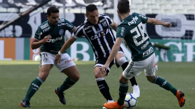 Palmeiras faz 2 a 0, mas leva empate no fim do lanterna Ceará