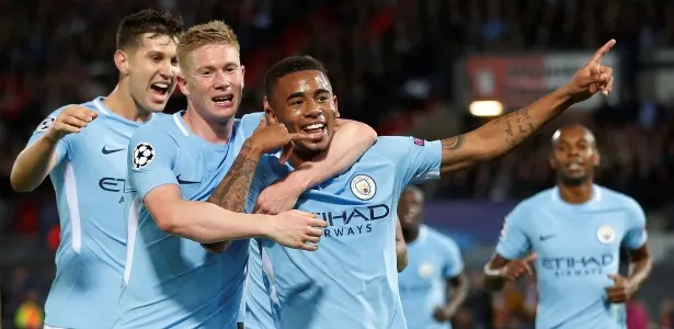 [OFF] Gabriel Jesus marca em estreia na Champions, e City goleia o Feyenoord