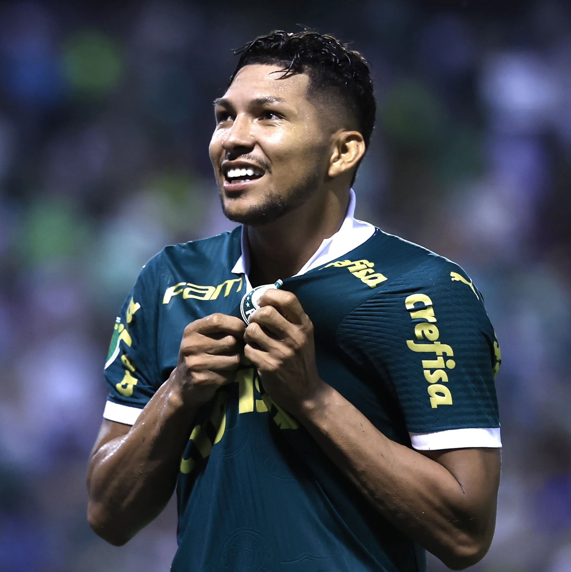 Rony marca gol após jejum de 11 jogos pelo Palmeiras contra Botafogo-SP.