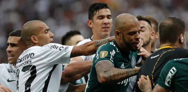 TJD pode denunciar cusparada de Henrique e munhequeira de Felipe Melo