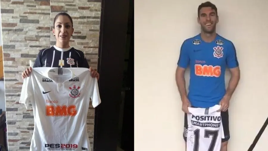 Mexicana fã de Boselli recebe camisa do Timão e se empolga