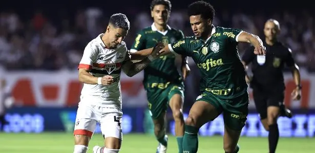 São Paulo e Palmeiras empatam em jogo com disputas intensas e 