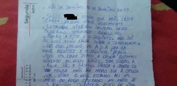 Corintianos presos no RJ contam em carta medo de guerra entre facções