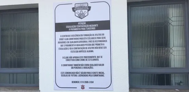 Após escândalos, base do Corinthians faz campanha contra pagamentos ilegais