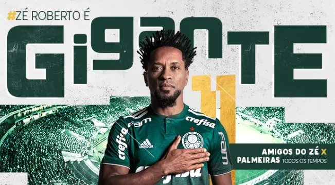 Ídolos confirmados para despedida oficial de Zé Roberto no Allianz Parque